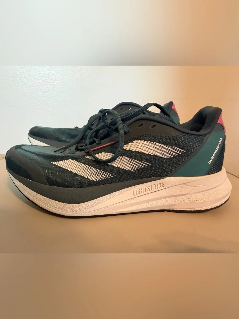 adidas Duramo Speed Running Shoes - Women’s Size 8 - Arctic Night/Lucid Lemon